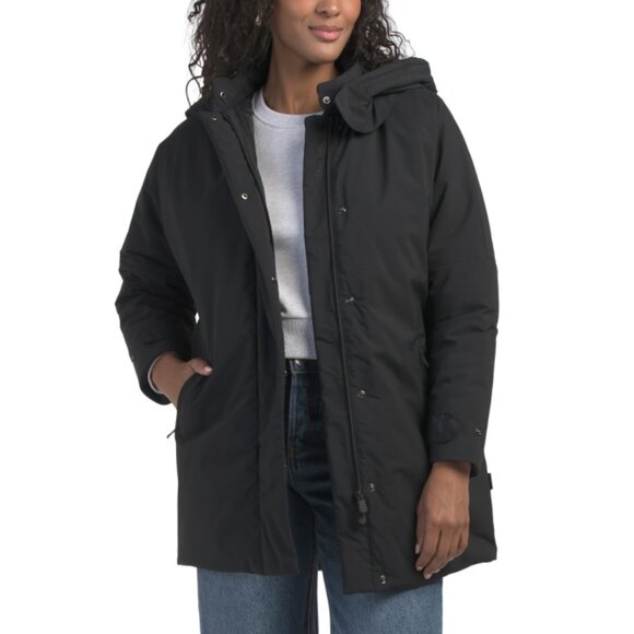 SAVE THE DUCK Black Charmy Hooded Parka - Picture 1 of 2